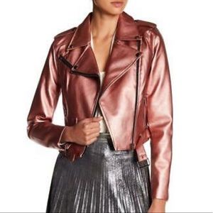 Romeo + Juliet Couture Pink Leather Jacket